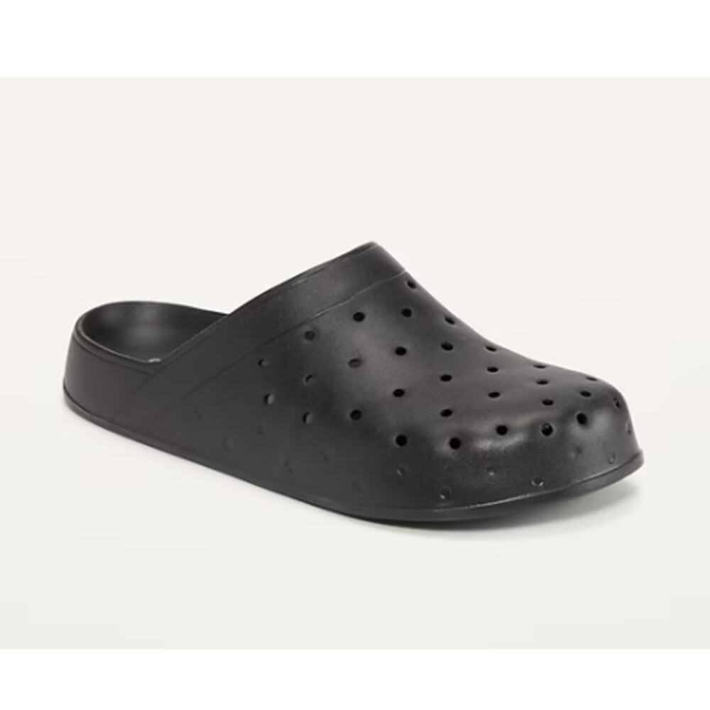 Old Navy Women's Black‎ Perforated Clog Shoes Size 9